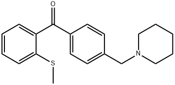 4'-PIPERIDINOMETHYL-2-THIOMETHYLBENZOPHENONE 구조식 이미지