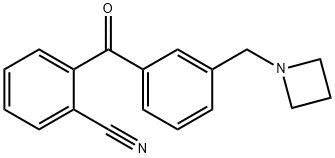 3'-AZETIDINOMETHYL-2-CYANOBENZOPHENONE 구조식 이미지