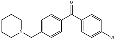 4-CHLORO-4'-PIPERIDINOMETHYL BENZOPHENONE Structure