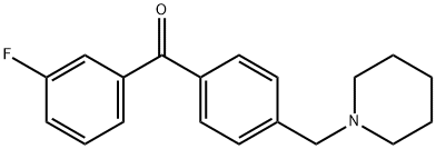 3-FLUORO-4'-PIPERIDINOMETHYL BENZOPHENONE Structure