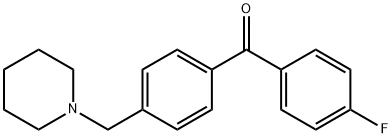 4-FLUORO-4'-PIPERIDINOMETHYL BENZOPHENONE 구조식 이미지