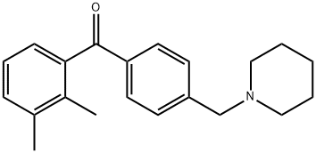 2,3-DIMETHYL-4'-PIPERIDINOMETHYL BENZOPHENONE 구조식 이미지