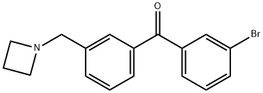 3-AZETIDINOMETHYL-3'-BROMOBENZOPHENONE Structure