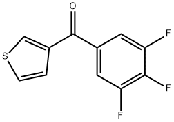 3-(3,4,5-TRIFLUOROBENZOYL)THIOPHENE Structure