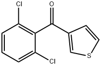 3-(2,6-DICHLOROBENZOYL)THIOPHENE Structure