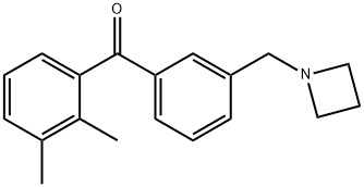 3'-AZETIDINOMETHYL-2,3-DIMETHYLBENZOPHENONE Structure