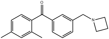3'-AZETIDINOMETHYL-2,4-DIMETHYLBENZOPHENONE Structure