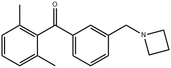 3'-AZETIDINOMETHYL-2,6-DIMETHYLBENZOPHENONE Structure