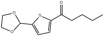 BUTYL 5-(1,3-DIOXOLAN-2-YL)-2-THIENYL KETONE Structure