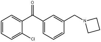 3'-AZETIDINOMETHYL-2-CHLOROBENZOPHENONE 구조식 이미지