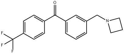 3-AZETIDINOMETHYL-4'-TRIFLUOROMETHYLBENZOPHENONE Structure
