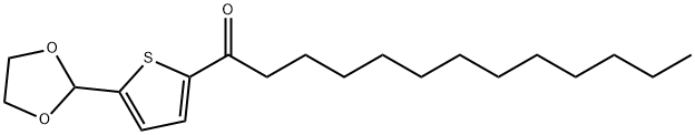 5-(1,3-DIOXOLAN-2-YL)-2-THIENYL DODECYL KETONE 구조식 이미지