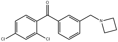 3'-AZETIDINOMETHYL-2,4-DICHLOROBENZOPHENONE Structure
