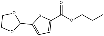 PROPYL 5-(1,3-DIOXOLAN-2-YL)-2-THIOPHENECARBOXYLATE 구조식 이미지