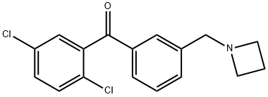 3'-AZETIDINOMETHYL-2,5-DICHLOROBENZOPHENONE Structure