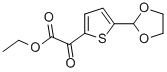 ETHYL 5-(1,3-DIOXOLAN-2-YL)-2-THENOYLFORMATE Structure