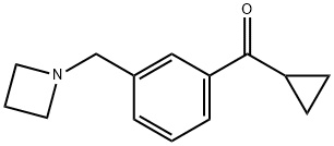 3-(AZETIDINOMETHYL)PHENYL CYCLOPROPYL KETONE Structure