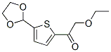 5-(1,3-DIOXOLAN-2-YL)-2-(ETHOXYACETYL) THIOPHENE Structure