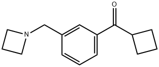 3-(AZETIDINOMETHYL)PHENYL CYCLOBUTYL KETONE 구조식 이미지