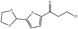 2-CHLOROETHYL 5-(1,3-DIOXOLAN-2-YL)-2-THIENYL KETONE Structure