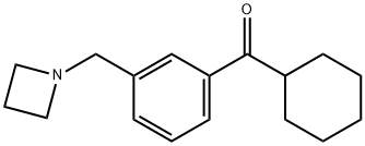 3-(AZETIDINOMETHYL)PHENYL CYCLOHEXYL KETONE Structure