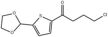 3-CHLOROPROPYL 5-(1,3-DIOXOLAN-2-YL)-2-THIENYL KETONE Structure