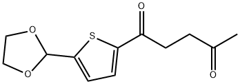 5-(1,3-DIOXOLAN-2-YL)-2-THIENYL 3-OXOBUTYL KETONE Structure