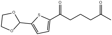 5-(1,3-DIOXOLAN-2-YL)-2-THIENYL 4-OXOPENTYL KETONE 구조식 이미지