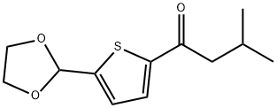 5-(1,3-DIOXOLAN-2-YL)-2-THIENYL 2-METHYLPROPYL KETONE 구조식 이미지