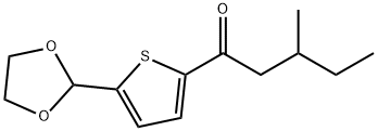 5-(1,3-DIOXOLAN-2-YL)-2-THIENYL 2-METHYLBUTYL KETONE Structure