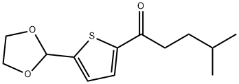 5-(1,3-DIOXOLAN-2-YL)-2-THIENYL 3-METHYLBUTYL KETONE Structure