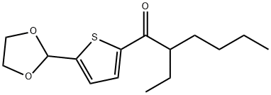 5-(1,3-DIOXOLAN-2-YL)-2-THIENYL 1-ETHYLPENTYL KETONE 구조식 이미지