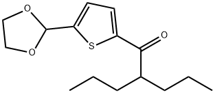 5-(1,3-DIOXOLAN-2-YL)-2-THIENYL 1-PROPYLBUTYL KETONE Structure