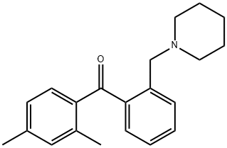 2,4-DIMETHYL-2'-PIPERIDINOMETHYL BENZOPHENONE Structure