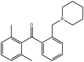 2,6-DIMETHYL-2'-PIPERIDINOMETHYL BENZOPHENONE Structure