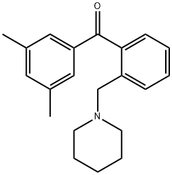 3',5'-DIMETHYL-2-PIPERIDINOMETHYL BENZOPHENONE Structure
