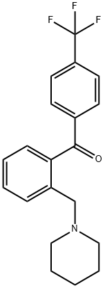 2-PIPERIDINOMETHYL-4'-TRIFLUOROMETHYLBENZOPHENONE Structure