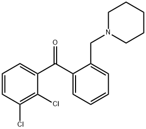2,3-DICHLORO-2'-PIPERIDINOMETHYL BENZOPHENONE 구조식 이미지