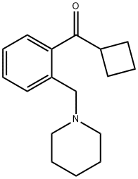 CYCLOBUTYL 2-(PIPERIDINOMETHYL)PHENYL KETONE Structure
