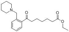 ETHYL 7-OXO-7-[2-(PIPERIDINOMETHYL)PHENYL]HEPTANOATE 구조식 이미지