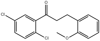 2',5'-DICHLORO-3-(2-METHOXYPHENYL)PROPIOPHENONE 구조식 이미지