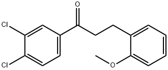 3',4'-DICHLORO-3-(2-METHOXYPHENYL)PROPIOPHENONE Structure