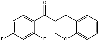 2',4'-DIFLUORO-3-(2-METHOXYPHENYL)PROPIOPHENONE Structure