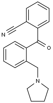 2-CYANO-2'-PYRROLIDINOMETHYL BENZOPHENONE Structure