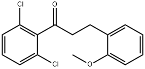 2',6'-DICHLORO-3-(2-METHOXYPHENYL)PROPIOPHENONE 구조식 이미지
