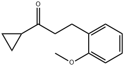 CYCLOPROPYL 2-(2-METHOXYPHENYL)ETHYL KETONE Structure