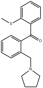 2-PYRROLIDINOMETHYL-2'-THIOMETHYLBENZOPHENONE Structure