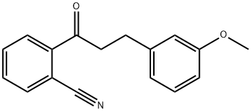 2'-CYANO-3-(3-METHOXYPHENYL)PROPIOPHENONE 구조식 이미지