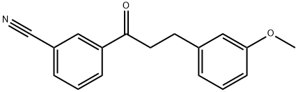 3'-CYANO-3-(3-METHOXYPHENYL)PROPIOPHENONE 구조식 이미지