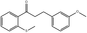 3-(3-METHOXYPHENYL)-2'-THIOMETHYLPROPIOPHENONE Structure